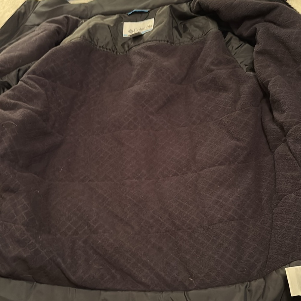 Columbia Men's Black  fleece lined Jacket, size medium - Picture 6 of 11